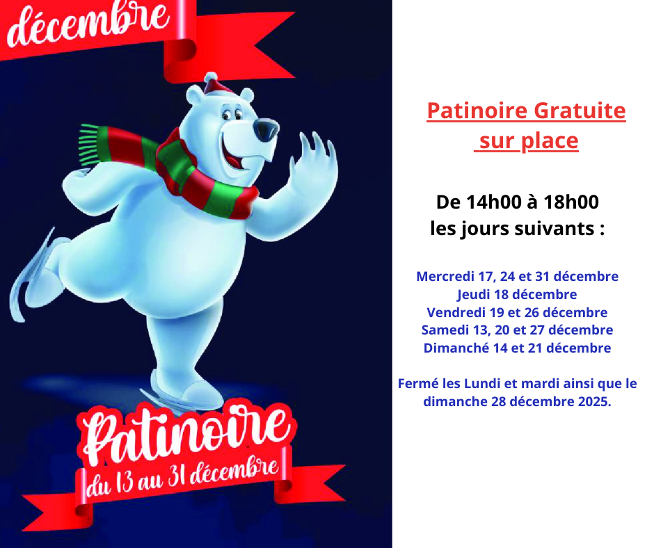 Patinoire- dès le 13 décembre 2025