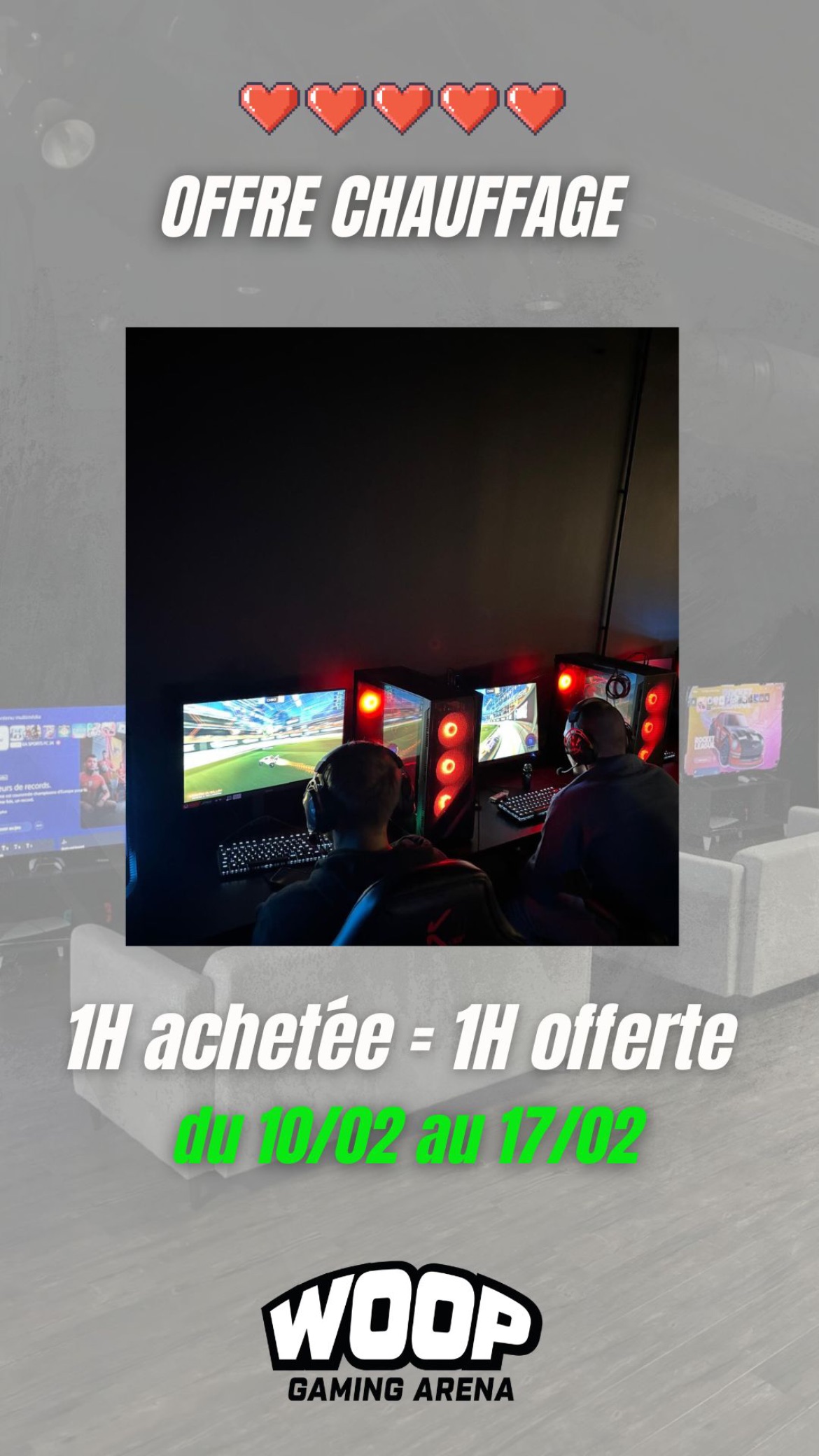 Woop gaming arena - offre février 2025