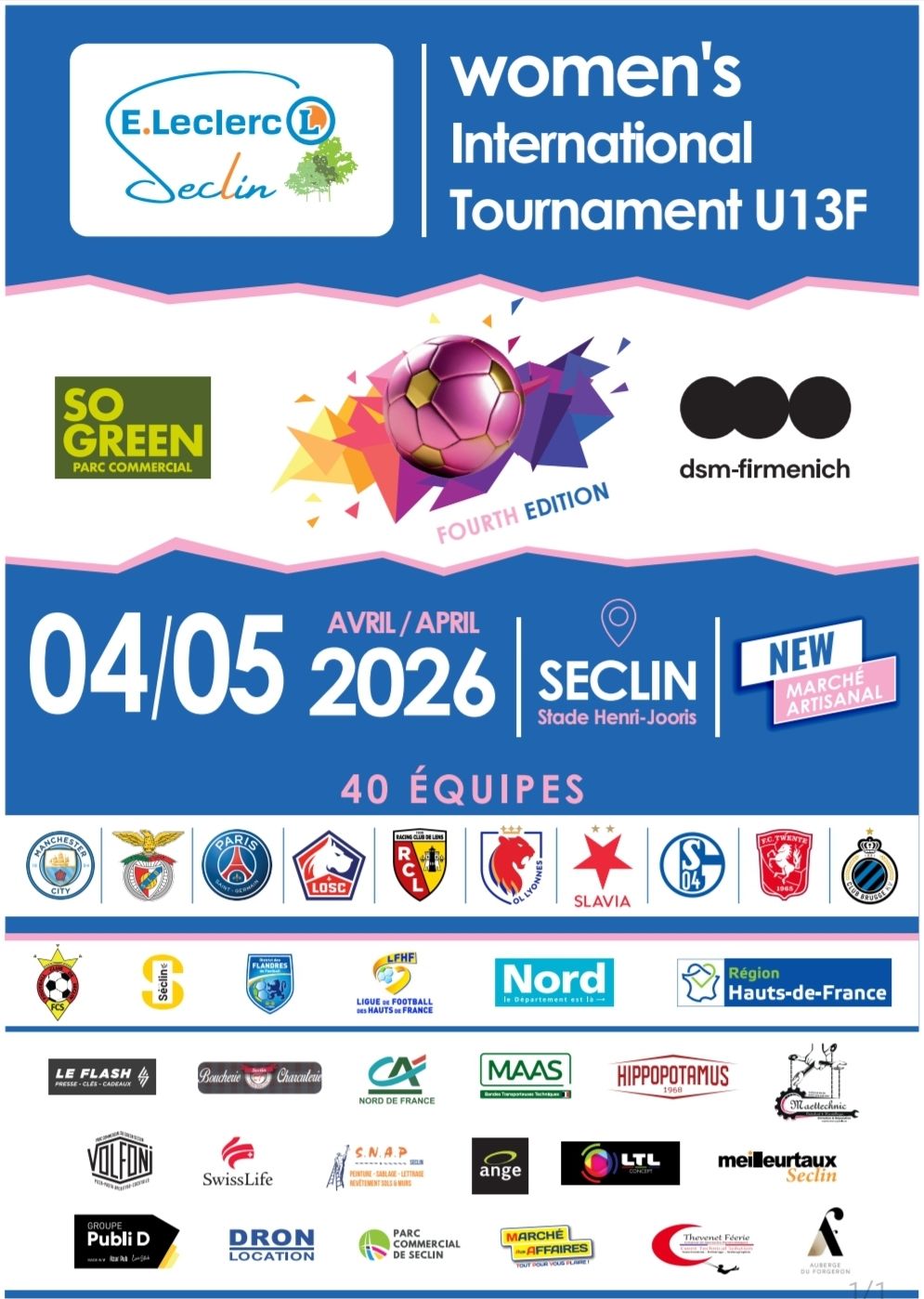 Foot féminin le 4 et 5 avril 2026